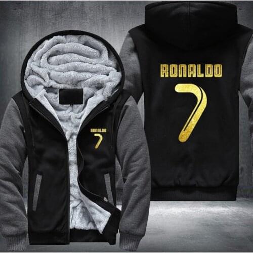 521 USA size New Arrival Men Hoodies CR7 Cristiano Ronaldo Mans Design Male Jacket Thicken Fleece Zip up Tops Plus size