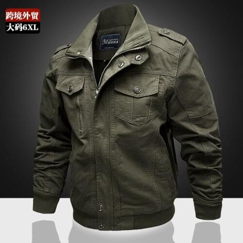 2021 new autumn and winter mens jacket, sports and leisure coat, cotton work clothes, large mens clothes