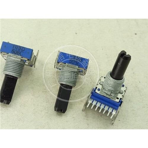 Original new 100% 142 Type horizontal double potentiometer 7pin with middle point C10K D10K handle length 21MMF (SWITCH)