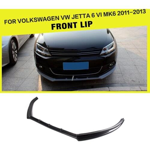 Carbon Fiber / FRP Car Front Lip Spoiler Head Bumper Chin Protector for Volkswagen VW Jetta 2011 - 2013