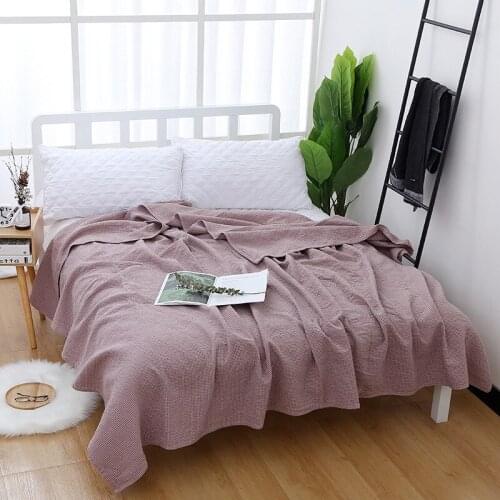 Three-ply Cotton Home Towelling Coverlet 150X200 Bedsheet Adult Household Air Conditioner Covered Blanket Soft Close Skin