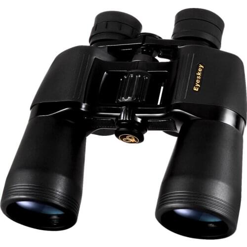 Eyeskey 8850 10x50 Porro Professional Binoculars Neck Strap Camping Hunting Scopes Binoculars Telescope Bak4 Prism Optics