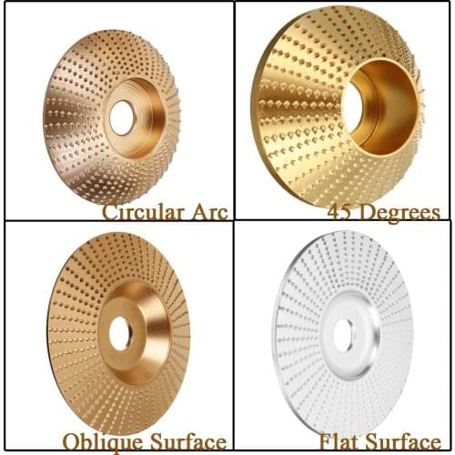 Wood Grinding Wheel angle grinder disc wood carving disc Sanding Abrasive tool 75/85/100mm Silver/gold