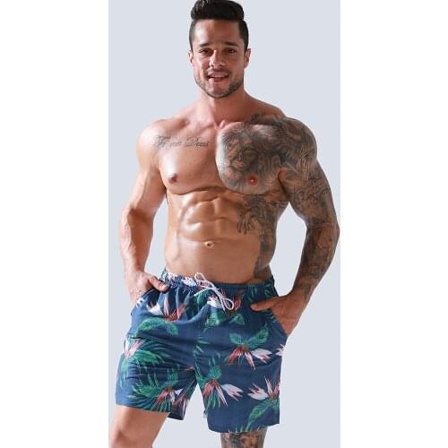 New Arrival Mens Board Shorts Home-wear Casual Shorts Summer Loose Cropped Quick Dry Style Man Drawstring Workout Bodybuilding