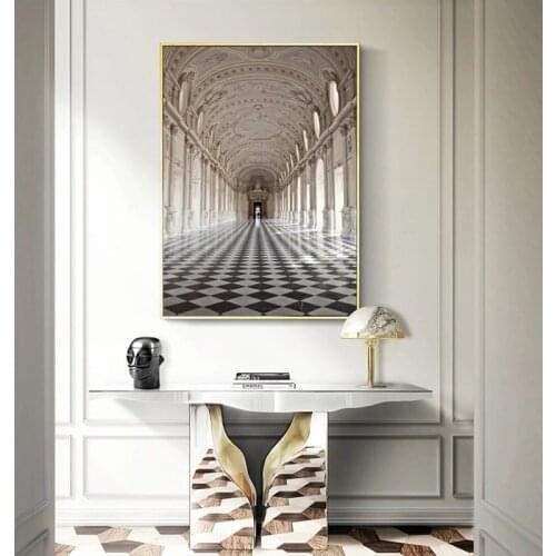 Modern Perspective Depth Wall Art Picture Canvas Prints Landscape Painting Architecture for Living Room Home Decoration Artwork