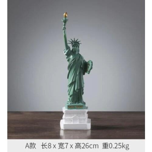 Statue of liberty living room Figure model Statue Ornament Office desk small Big Auspicious Energizer