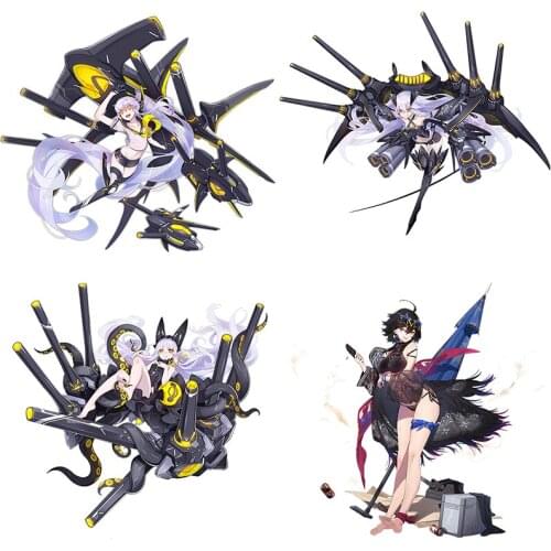 Three Ratels CYX15 Blue Route Popular naval games Armored girl anime wallpaper game pvc sticker for car wall sticker decals