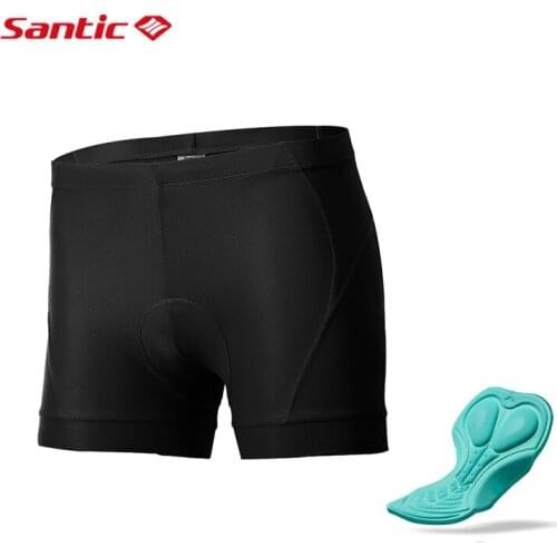 Santic Men Cycling Shorts Sponge Padded Cycling Underwear Breathable Quick-dry MTB Road Bike Clothing Bermuda Ciclismo