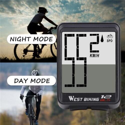 Bicycle Speedometer Mountain Bike Odometer Wireless Large Character Code Table Large Screen Waterproof Luminous Speedometer