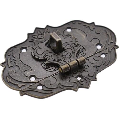 1Pc Vintage Antique Wooden Case Jewelry Gift Box Decor Hasp Latch Hook Hardware Case Jewelry Gift Box Decor Hasp Latch Hook Hard