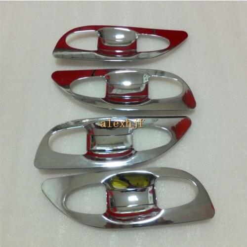 High-quality ABS Plating Door Bowl Case For Toyota Highlander 2014-2018, seamless fit, 8pcs/set for 1 car, free shipping