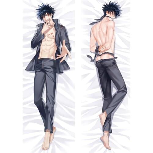 Japanese Anime Jujutsu Kaisen Dakimakura Fushiguro Megumi Cosplay Hugging Body Bedding Pillow Case Cover Custom Pillowcase