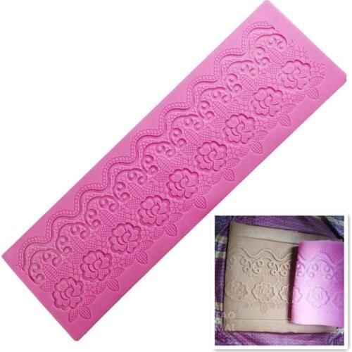 Pottery Art Decoration Pressing Mud Lace Texture Mold DIY Clay Sculpture Printing Soft Silicone Mold Mud Piece Imprinting Tool