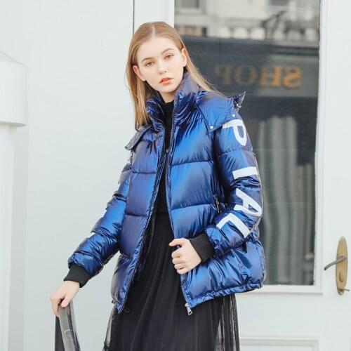 Plus size parka women winter letter Harajuku women Thicken warm down jacket with hood 2019 new coat Parka for women