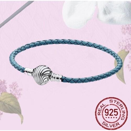 Lover 925 Sterling Silver Bracelet Fashion T-Bar Snake Chain Sparkling Blue Disc Clasp Snake Chain Bracelet Women Jewelry