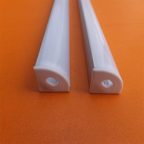 1m/pcs Free shipping Corner LED Aluminum Profile with PC Cover Cabinet Wardrobe Aluminum Channel LED Strip Holder