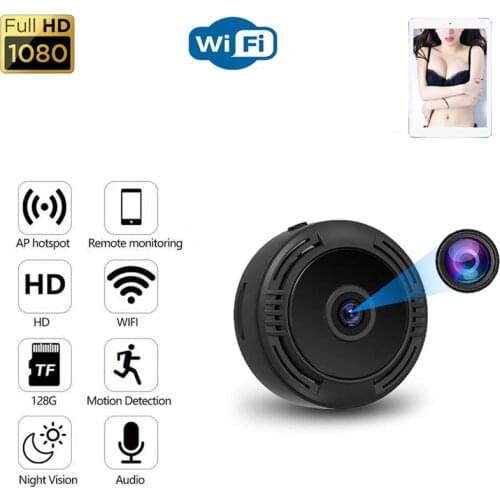 150° Wide Angle Wifi Mini Camera HD Night Vision Home Security Surveillance Remote Viewing Portable Outdoors Micro Camcorder