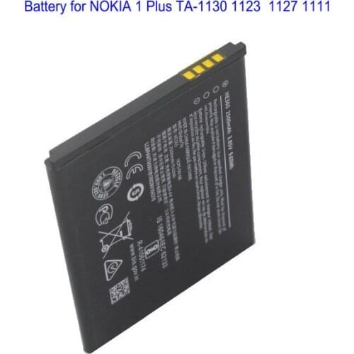 1x 2500mAh 0 Cycle 100% New HE365 Mobile Phone Batteries For Nokia 1 Plus TA-1130 1123 1127 1111 High Quality Battery