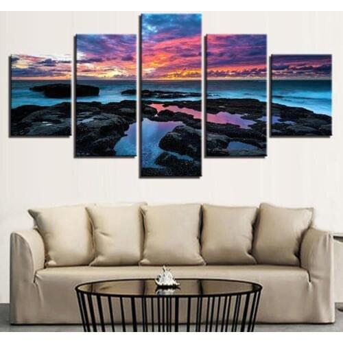 2017 Canvas Art Wall Painting River And Mountain Landscape Modular Picture On The Wall Poster And Prints Home Decor