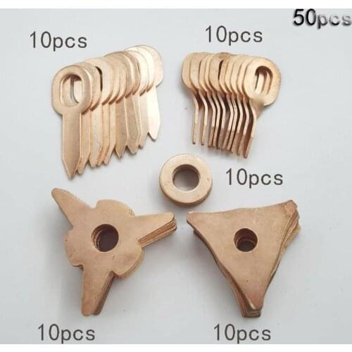 50pcs/pack Dent pulling Triangle Washers Pads Car puller repair metal sheet spot welding stud welder gun Accessories Consumables