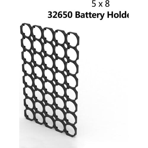 32650 32700 5x8 Battery Holder Bracket Safety Anti Vibration Plastic Bracket Spacer Holder for DIY Assembling 32650 Battery Pack