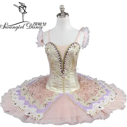 Free shipping gold ballet tutu for girls professional ballet tutu classical ballet tutu for girls BT9110
