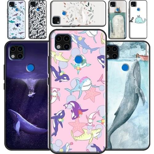 Sea Whale Narwhals Case For Xiaomi Redmi Note 10 Pro Note 9S 8T 8 9 Pro Phone Cover For Redmi 9 9T 9A 9C 8A