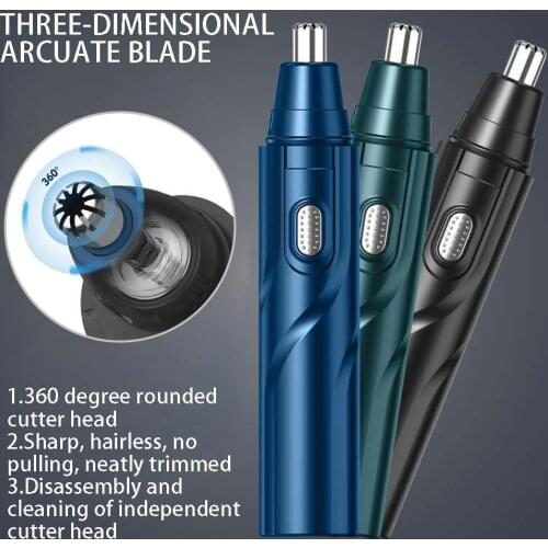 Electric Nose Hair Trimmer Mens Nose Hair Cleaning Hair Removal Device Mens Artifact Rechargeable Nose Hair Scissors Women
