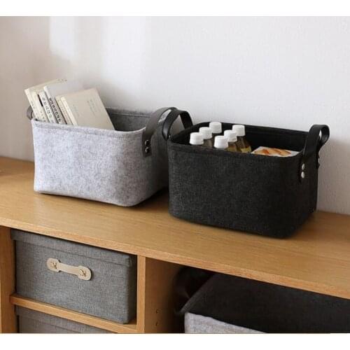 Felt Cloth Storage Basket For Baby Toys Laundry Basket Flodable Washing Clothes Storage Box Home Sundries Organizer
