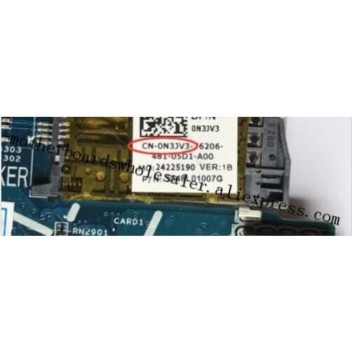 Placa Mae For Dell Inspiron 7737 I7-4510U Motherboard N3JV3 0N3JV3 PWB: F53D4 Tested OK