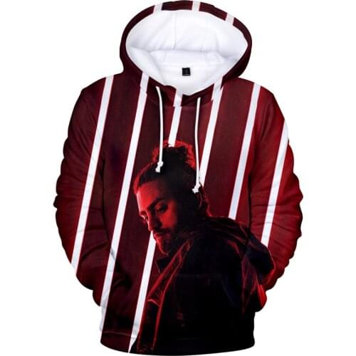 New Autumn 3D Ali Gatie Hoodies Men Sweashirts Women Diagonal stripes Pullovers Fashion Singer Coats Casual Boys Tops Outwear