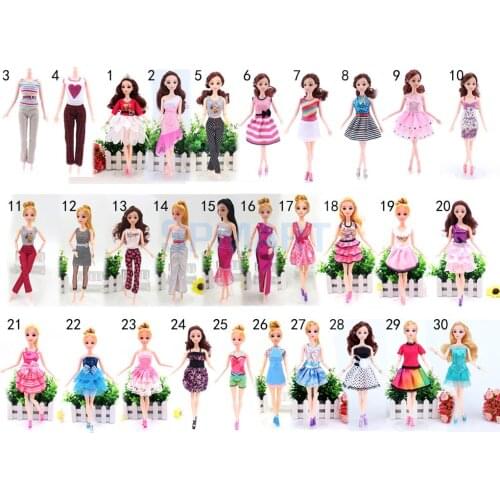 Handmade Dolls Dress Gown Noble Party Wedding Clothes Outfits for Doll Blythe Dolls Fashion Design Best Gift #16-#30