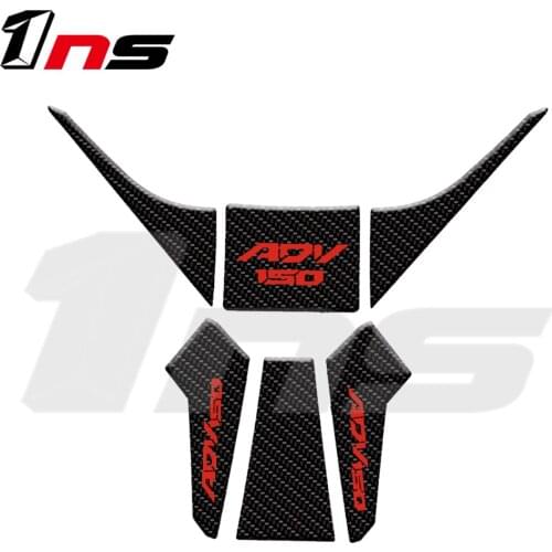 For Honda ADV150 adv 150 Tank Pad Decal Protector Motorcycle carbon fibre Gel fuel tank decals tank side Protector kit sticker