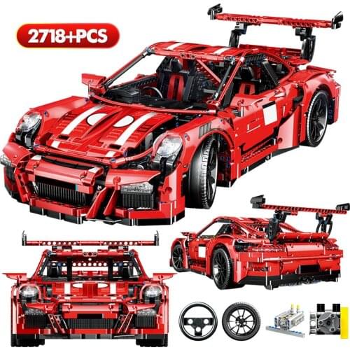 Mould King City Creator Mechanical Vehicle 1:10 Racing Car MOC Building Blocks Model Equation Car Mini Bricks Toys For Children