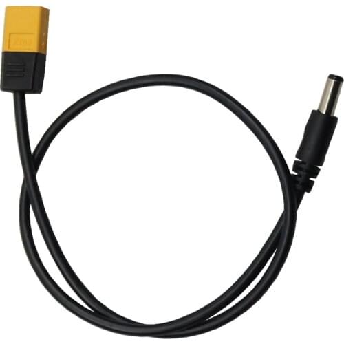 Ultra-soft 45cm TS100/T12 XT60 Bullet Connector to Male DC5525 Power Cable for Fly FPV Multirotor Field Repairs Apply