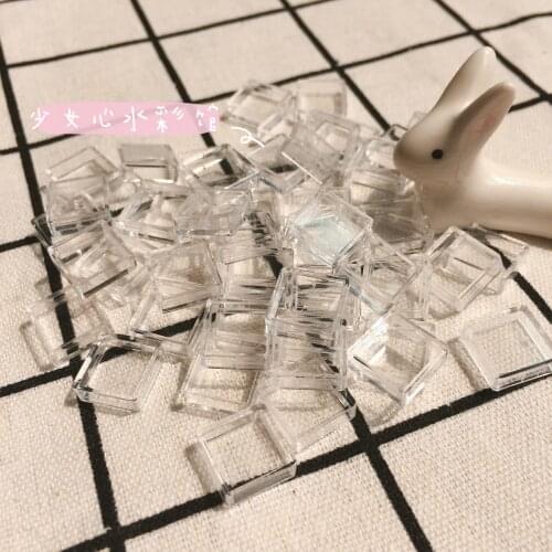 Empty Watercolor Paint Palette Split Small Grid 0.3ML DIY Transparent Artist Student Beginners Drawing PaintingTools Mini Box