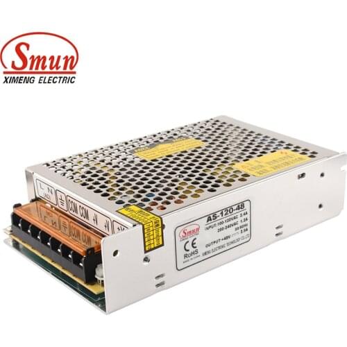 SMUN AS-120-48 Mini Type 120W 48VDC 2.5A Output Switching Power Supply