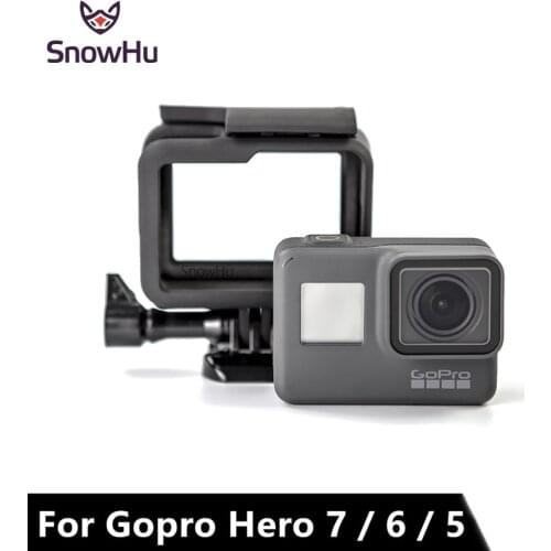 SnowHu For GoPro Hero 7 6 5 Accessories Protective Frame Case Camcorder Housing Case For GoPro Hero 7 6 5 Action Camera LD03