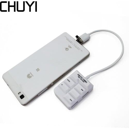 USB OTG USB2.0 HUB With Micro SD TF Card Reader Combo High-Speed 2 Port Splitter Adapter For PC Android Phone Laptop Accessories