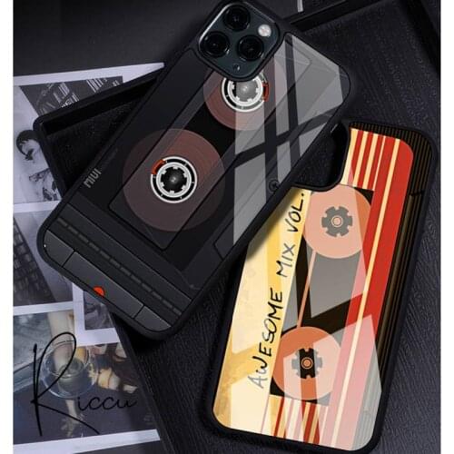 Vintage Tape Camera Gameboy Painted Phone Case Rubber for iPhone 12 11 Pro Max XS 8 7 6 6S Plus X 5S SE 2020 XR 12 Mini case