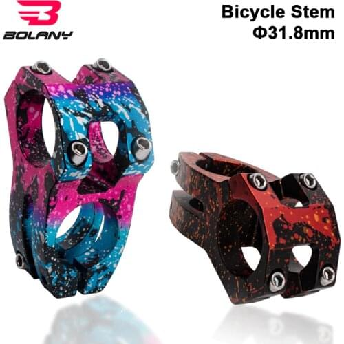 Bolany Bicycle Stem 7075 Aluminum Alloy CNC Seat Tube 28.6 Steerer For 31.8mm MTB Road Bike Handlebar Accessories