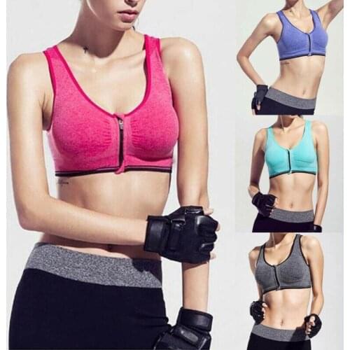 2020 New Hot Women Tank Top Causal Girls Tanks Front Zipper Crop Tops Womens Solid Color Active Underwear