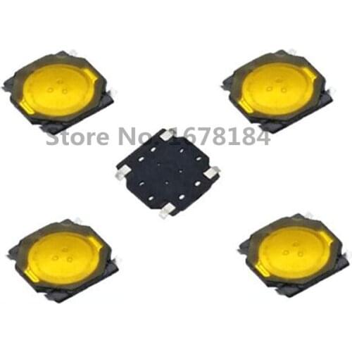 100pcs/Lot 3.7*3.7*0.35 film button touch switch 4pins patch miniature button switch