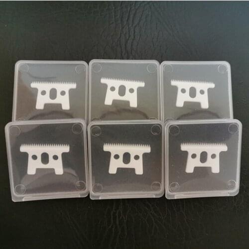 6 pcs/lot Zirconia 24 teeth hair clipper blade ceramic cutter