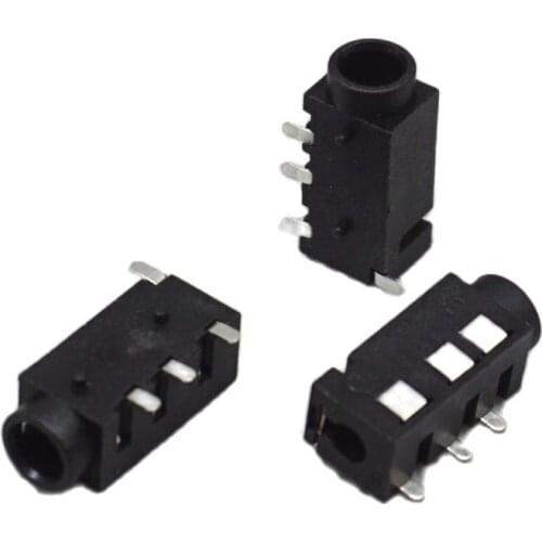 20PCS PJ-320D PJ320D 3.5MM Headphone jack socket female connector for Audio video 3+1 4PIN Free shipping