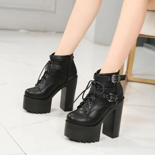 2020 Winter Super Thick Bottom Fashion Boots Sexy High-heeled Womens Boots Nightclubs Warm Thick Boot