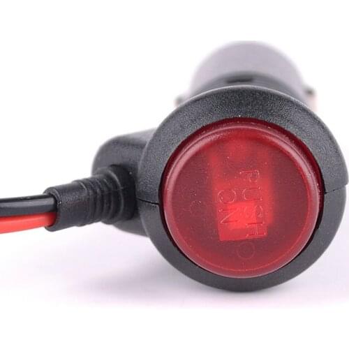 3m Length 12V 24V Car Cigarette Lighter Power Supply Cord Connector With Switch