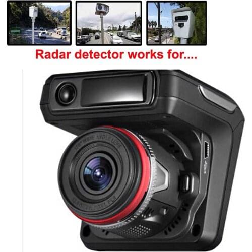 Car DVR Camera 3 in 1 Radar Detector+ gps tracker + dvr video camera recorder Full HD 1080P tachograph Traffic warning device
