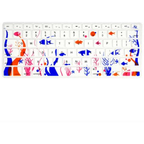 50pcs) Little Fish Pattern Keyboard Cover Protector Protective Film for Macbook Air Pro 13 15 17 Pro 15 with Retina Display