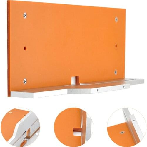 Aluminium Router Table Insert Plate Electric Wood Milling Flip Boardwith Miter Gauge Guide Set Table Saw Woodworking Workbench
